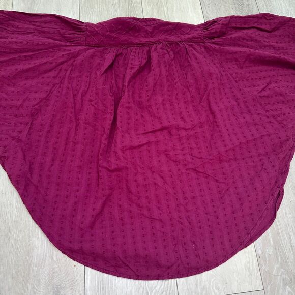 Pilcro by Anthropologie Tavi magenta button down oversized blouse top size‎ xs - Picture 9 of 14